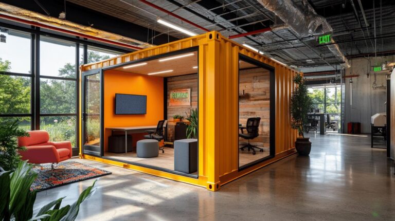 Smart office : idees creatives pour un bureau containerise a la pointe de la technologie